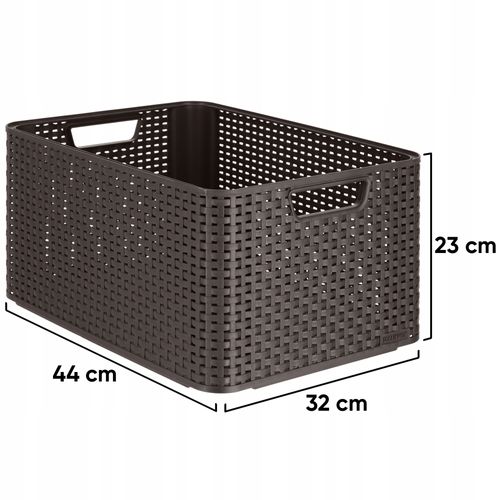 Curver Koszyk Pojemnik Do Przechowywania Brąz 30L na Arena.pl