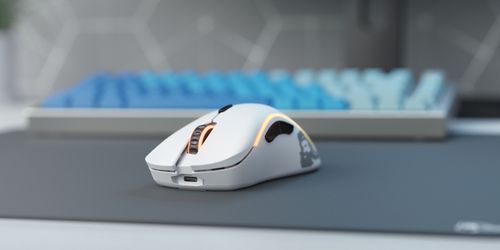 Mysz gamingowa Glorious Model D Wireless Mat 19000 dpi USB/Bluetooth Biała na Arena.pl
