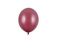 Balony metallic bordowe strong, 12 cm 3 szt.