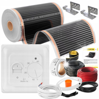 Folia grzewcza MISSION AIR Black Silver PTC 160W/m2 1m² + regulator Aries