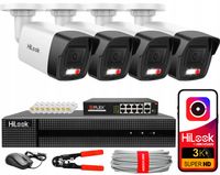 Zestaw do Monitoringu 4MPx 4 Kamery PoE IPC-B140HA-LUC HiLook by Hikvision