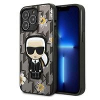 Karl Lagerfeld KLHCP13LPMNFIK1 iPhone 13 Pro / 13 6,1" szary/grey Flower