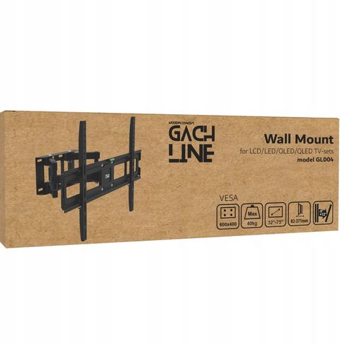 UCHWYT DO TELEWIZORA OBROTOWY UCHWYT SCIENNY WIESZAK DO TV 32-75 CALI na Arena.pl