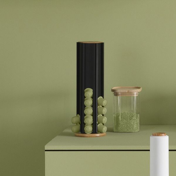 Stojak na kapsułki Nera czarny zdjęcie 2