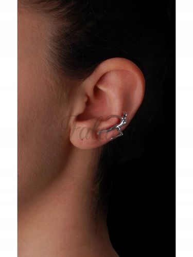 Kolczyk nausznica srebrna kobieta kn100 - 1g. na Arena.pl