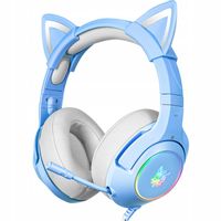 ONIKUMA GAMINGOWE SŁUCHAWKI PRZEWODOWE NAUSZNE K9 Z KOCIMI USZAMI 2,2M