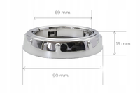 Osłona soczewki 3 Maskownica Mini E chrome - 2 szt.