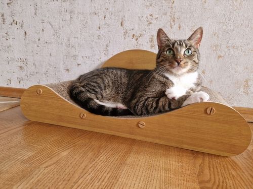 Drapak Dla Kota Sofa Łóżko Legowisko Karton Do Drapania Kanapa Kotka 60 cm na Arena.pl