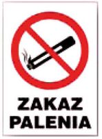 ZI-10 - ZNAK TABLICA informacyjna - Zakaz palenia
