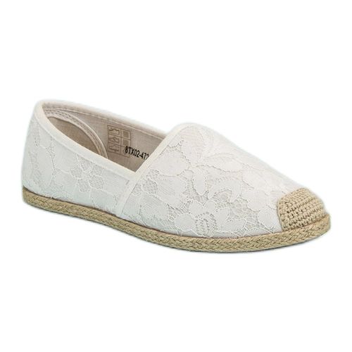 Białe Koronkowe Espadryle r.41 na Arena.pl
