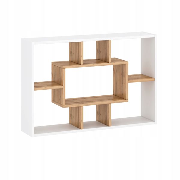 Regał 90x60x20 cm ścienny podłogowy biały wotan zdjęcie 4