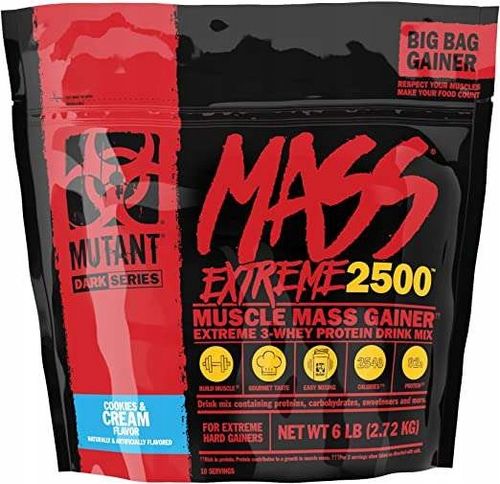 MUTANT MASS EXTREME 2720g GAINER EXTREME Czysta Masa Węglowodany + Białko na Arena.pl