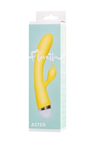 vibrator with clitoral stimulator flovetta by toyfa aster, silicone, na Arena.pl