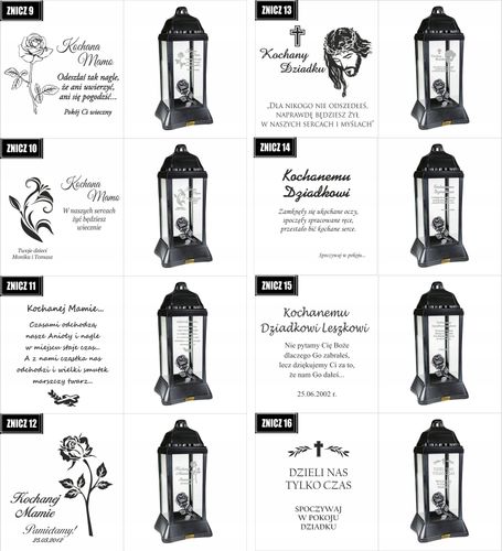 ZNICZ LAMPION z dedykacją TWOIM GRAWEREM dla babci na Arena.pl