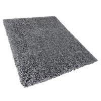 Dywan shaggy 160 x 230 cm czarno-biały CIDE