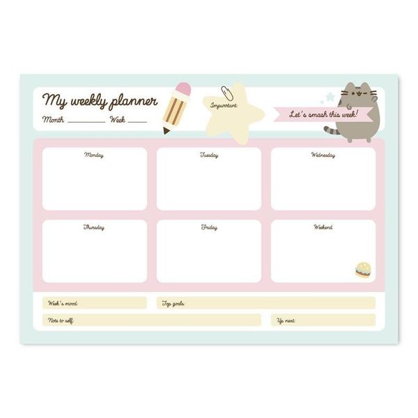 PUSHEN CAT Notes - planner tygodniowy FOODIE zdjęcie 1