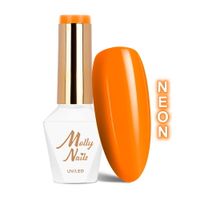 Lakier hybrydowy LED/UV Gel Polish MollyNails Neons Nr 72 Juicy Orange 8g