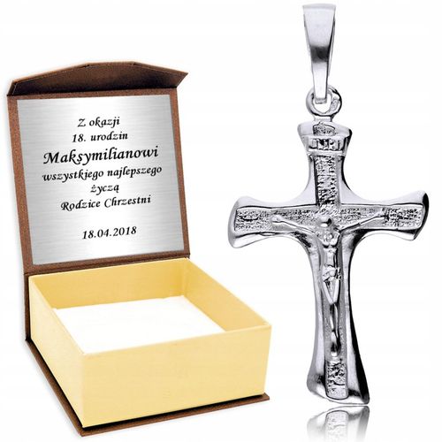 SREBRNY MĘSKI DUŻY KRZYŻ KRZYŻYK SREBRO 925 na Arena.pl