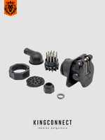 Gniazdo ADR 15 pin na śrubkę kąt 90 stopni