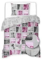 Pościel Bawełna Satynowa 140X200 Kwadraciki 20982