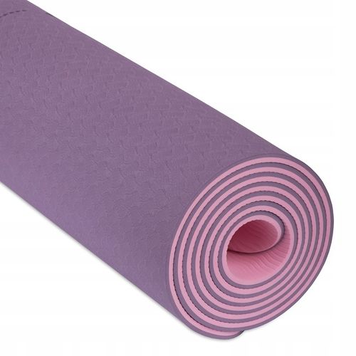 Mata do Jogi i Ćwiczeń TPE 6mm – Purpurowa - Polska Marka Krowa Kot na Arena.pl
