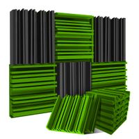 DYFUZOR AKUSTYCZNY PANELE AKUSTYCZNE | 30x30x5cm Zestaw 6 szt. Zielony