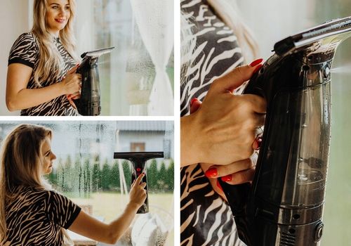 MYJKA DO OKIEN SZYB AKUMULATOROWA TELESKOP WYSOKIE OKNA + 1L PŁYNU DO na Arena.pl