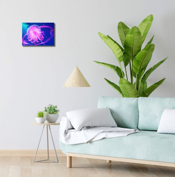 Obraz 30x20cm Neonowa Meduza zdjęcie 2