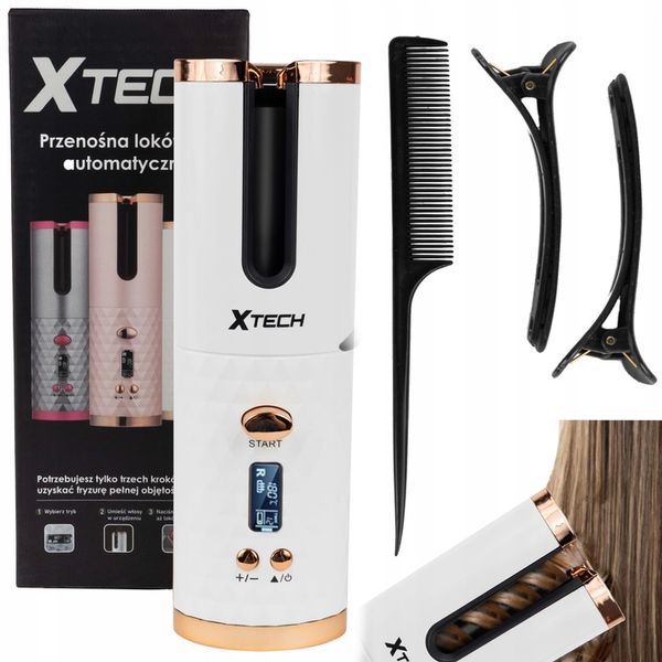 LOKÓWKA DO WŁOSÓW AUTOMATYCZNA CERAMICZNA LCD CURL BIAŁA XTECH zdjęcie 8