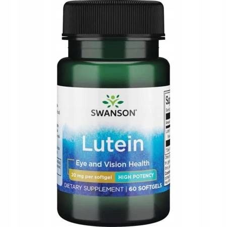 SWANSON LUTEINA 20mg 60k OCHRONA OCZU, WZROK oczy na Arena.pl