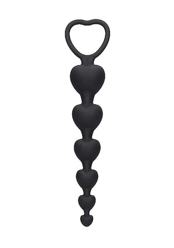 Anal Heart Beads - Black na Arena.pl
