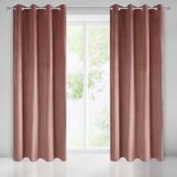 Zasłona gotowa na przelotkach PIERRE 140x250 Eurofirany pudrowa