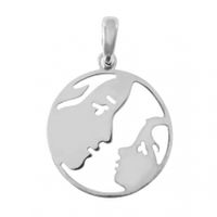 SREBRNY WISIOREK MATKA I DZIECKO SREBRO PRÓBY 925 RODZINA