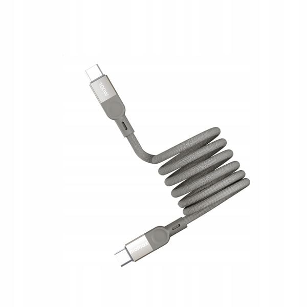 Kabel Momax USB typ C - USB typ C 1 m beżowy zdjęcie 1
