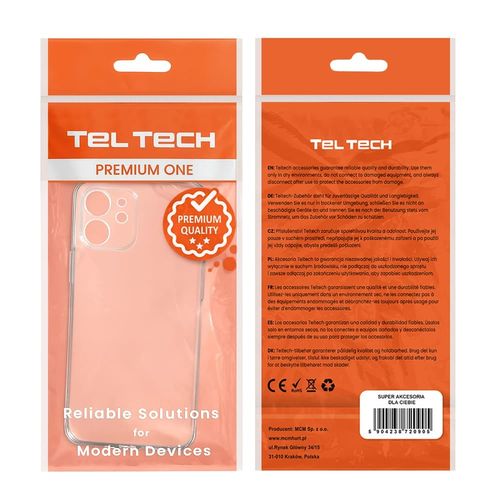 Teltech nakładka slim case 2mm do iPhone 16 Pro Max transparentny na Arena.pl