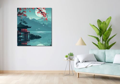 Obraz 90x100cm Japoński Pawilon na Arena.pl