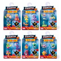 PIRATIX seria 2 SHARK TREASURE ZESTAW 4 FIGUREK MagicBox EFEKT KRYSZTAŁU