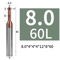 Fazownik dwustronny 90⁰ góra dół  dodatni ujemny Roz: 8x90°xD8x60L TiSiN