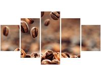 80CM 150CM OBRAZ 5 ELEM PALONE ZŁOTO ŚCIENNY