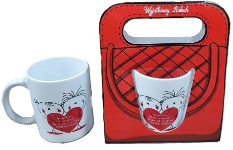 kubek w torebce W MIŁOŚCI DWIE WOLNOŚCI ......... na Arena.pl