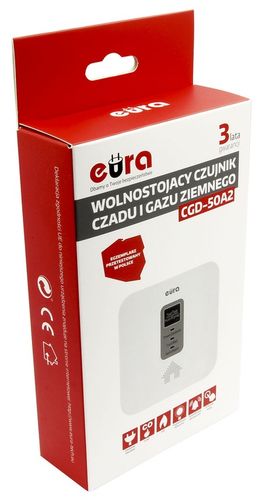 2w1 Czujnik Czadu Tlenku Węgla Gazu Ziemnego 230V na Arena.pl