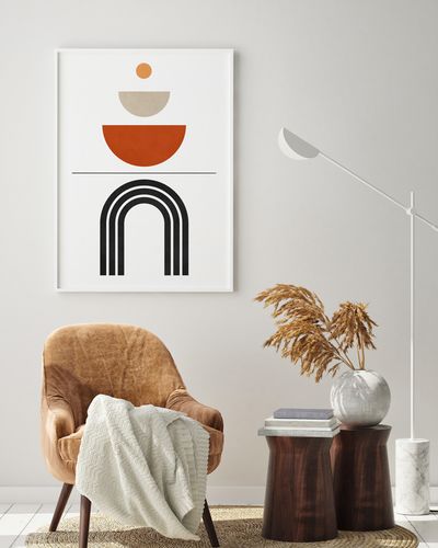 Plakat cyfrowy do wydruku boho geometria na Arena.pl