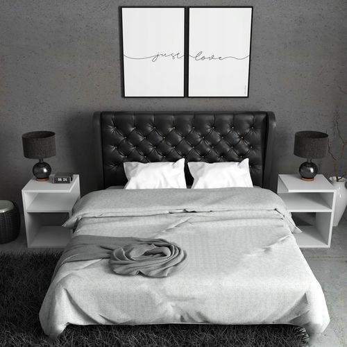 SZAFKA NOCNA STOLIK BEZ SZUFLADY SYPIALNIA BIAŁA na Arena.pl