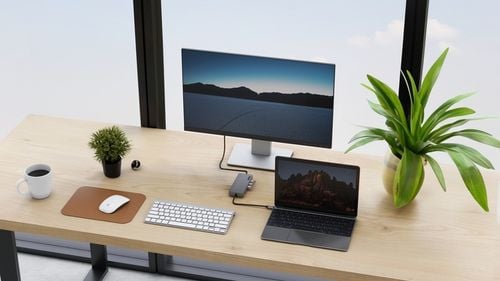 Hub Usb C 8w1 Stacja Dokująca 100W HDMI 4K 60Hz 3xUSB LAN SD DEKO BUSINESS na Arena.pl