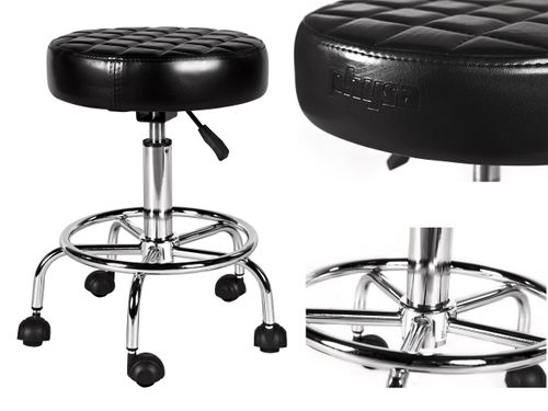 Taboret obrotowy - czarny Physa Aphrodite Black na Arena.pl