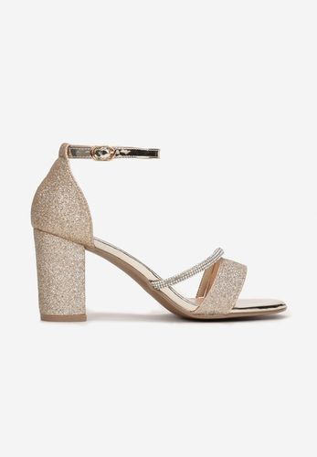 Born2Be Złote Sandały damskie 37 Elegancki na Arena.pl