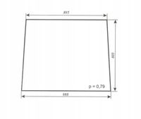 szyba przednia - przód ciągnika Zetor 4712 4718 5718 6718 47187961