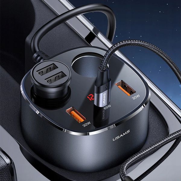 ROZGAŁĘŹNIK + ŁADOWARKA DO AUTA 2x USB USB-C 245W zdjęcie 15
