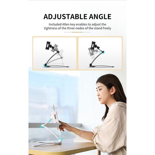 ROCK UNIVERSAL STAND HOLDER SMARTPHONE & TABLET SILVER na Arena.pl