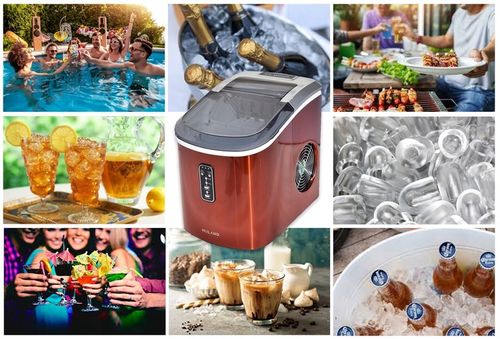 KOSTKARKA DO LODU ICE MAKER BULLET 15 KG POMARAŃCZOWA WYDAJNA MOCNA BAROWA na Arena.pl